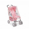 Toy pushchair with with waterproof cover for rain (3+ years)