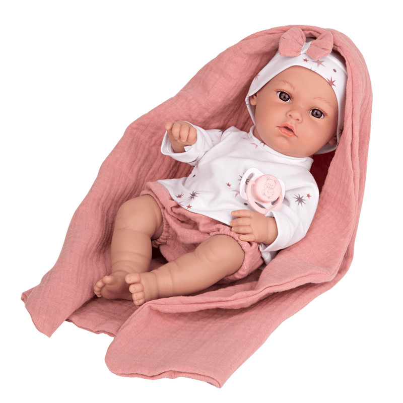 Toy baby doll with blanket (3+ years)