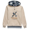 Long sleeve top cotton fleece blend with embossed details (12 months-5 years)