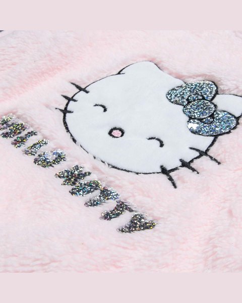Long sleeve top Hello Kitty with eco fur (18 months-8 years)