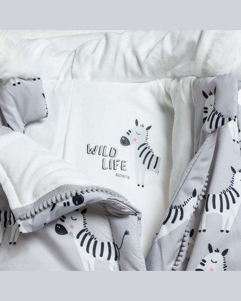 Pramsuit Tender Comforts with eco fur hood (1-12 months)