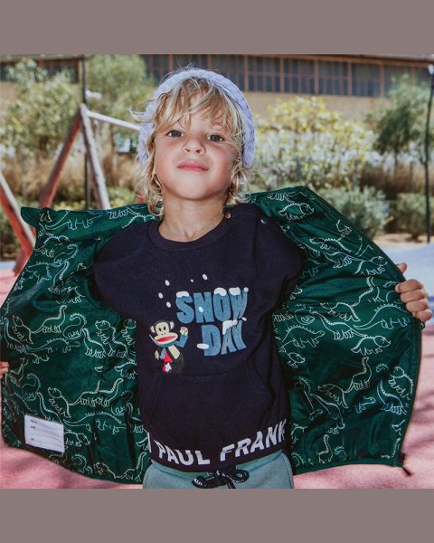 Set cotton fleece blend Paul Frank with embossed print (12 months-5 years)