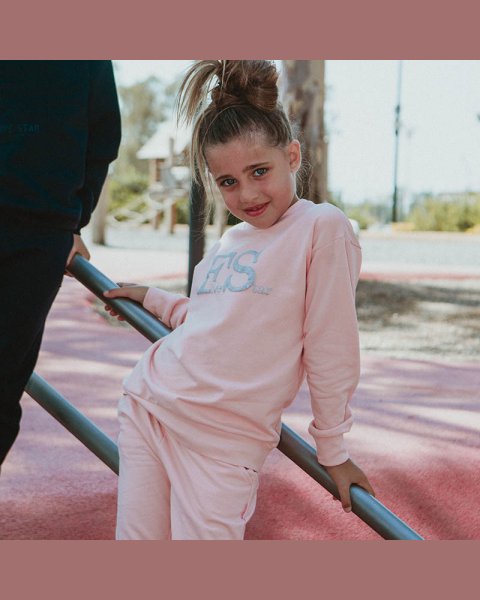 Tracksuit Five Star with glitter embossed print (6-14 years)