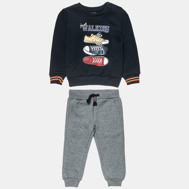 Tracksuit with cotton fleece blend and print Just walkins (2-5 years)