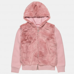 Zip hoodie faux fur (6-14 years)