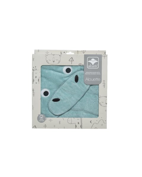   Μπουρνουζοπετσέτα 100% cotton ιπποπόταμος (75x75εκ.)