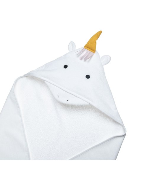 Hooded towel 100% cotton unicorn (75x75cm)