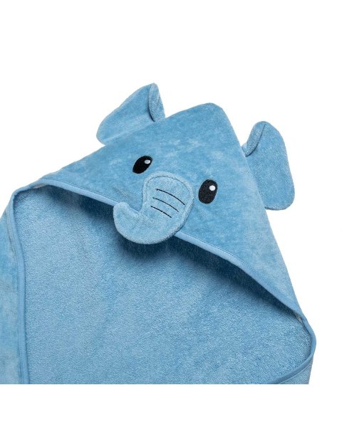 Hooded towel 100% cotton (75x75cm) elephant