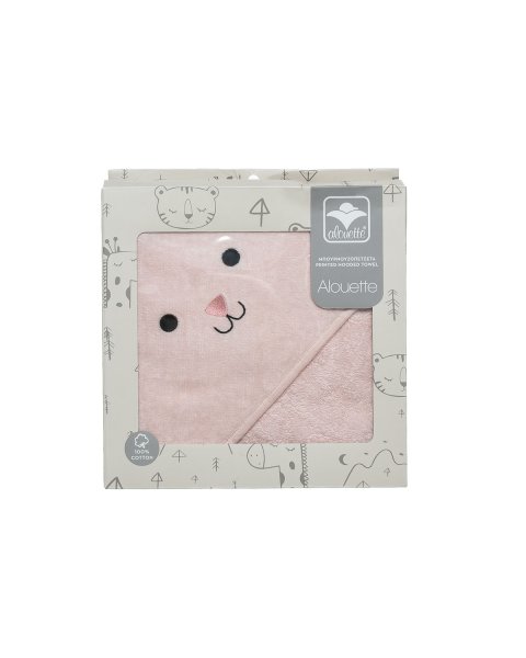Hooded towel 100% cotton bunny (75x75cm)