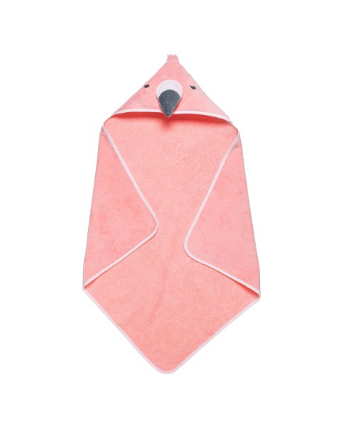   Μπουρνουζοπετσέτα 100% cotton φλαμίνγκο (75x75εκ.)