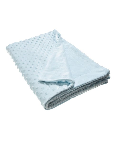 Blanket velour light blue (80x110cm)