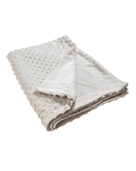 Blanket velour light ecru (80x110cm)