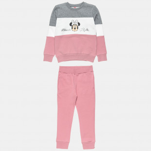 Set Minnie Mouse with cotton fleece blend and foi details (2-8 years)