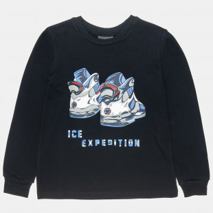 Long sleeve top Moovers with print Ice Expedition (6-16 years)