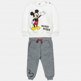 Σετ φόρμας Disney Mickey Mouse φούτερ με τύπωμα μπροστά και πίσω (12 μηνών-5 ετών)