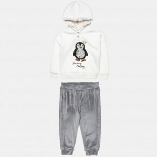 Set Moovers top cotton fleece blend with flippy sequin and velour leggings (18 months-5 years)