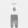 Set Moovers top cotton fleece blend with flippy sequin and velour leggings (18 months-5 years)