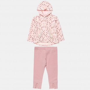 Set cotton fleece blend top with leggings (12 months-5 years)