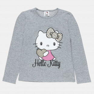 Long sleeve top Hello Kitty with glitter detail (3-8 years)