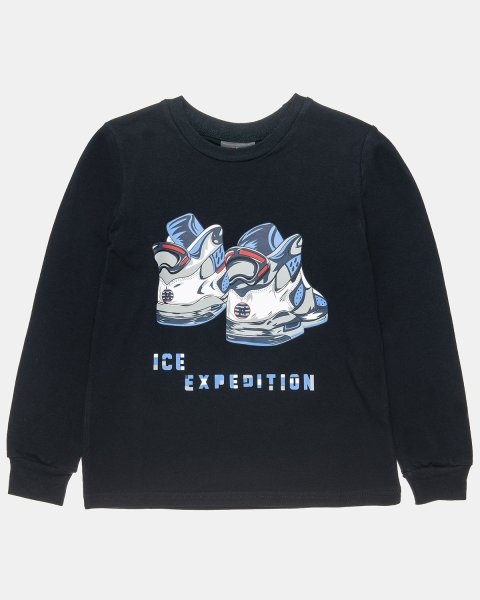 Long sleeve top Moovers with print Ice Expedition (12 months-5 years)