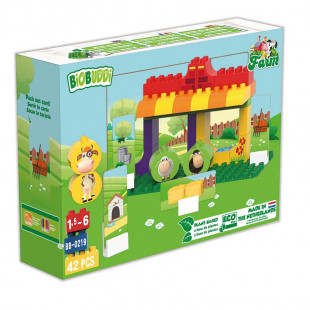 Blocks BIOBUDDI eco Farm 42 pcs (1,5-6 years)