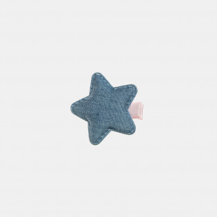 Hair clip denim star