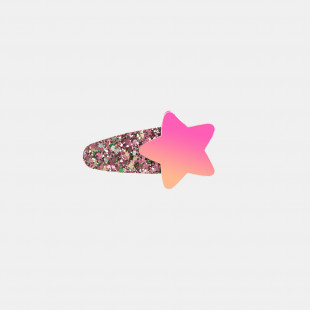 Hair clip star with glitter