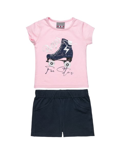 Set Five Star with foil detail print and shorts (12 months-5 years)