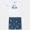 Set t-shirt with shorts with scooter design (12 months-5 years)