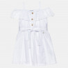 Dress with embroidery and ruffles (6-16 years)