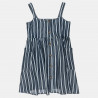 Dress with stripes and side pockets (6-16 years)
