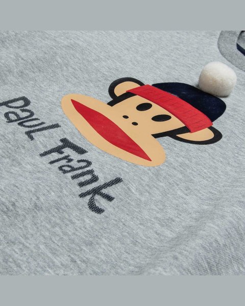 Σετ φόρμας φούτερ Paul Frank με ανάγλυφα στοιχεία και πομ πον (12 μηνών-5 ετών)