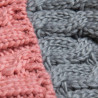 Beanie with thick knitting and pom pon one size (8-16 years)