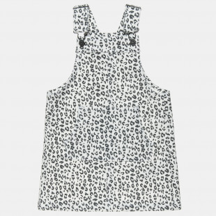 Dress in animal print design with front pockets (6-16 years)