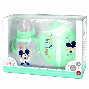 Food set Disney Mickey Mouse feeding bottle and food container