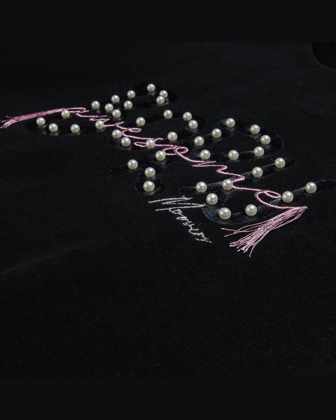 Set Moovers with pearls and velour leggings (6-14 years)