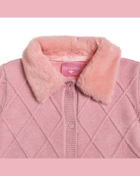 Knitted cardigan with viscose (12 months-5 years)