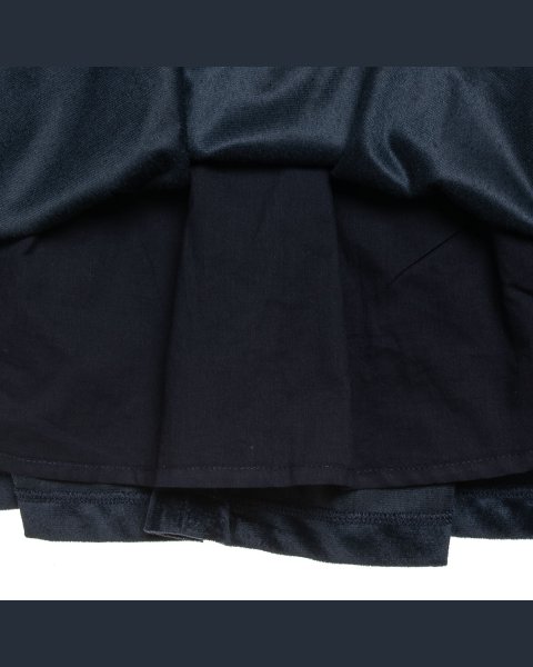 Dress velour with embossed flower (6-14 years)