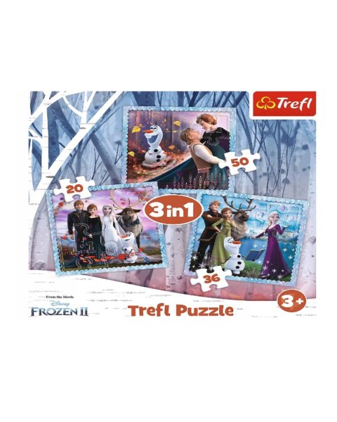 Παζλ Trefl Disney Frozen 3 σε 1 (3+ ετών)