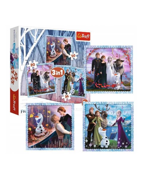 Παζλ Trefl Disney Frozen 3 σε 1 (3+ ετών)