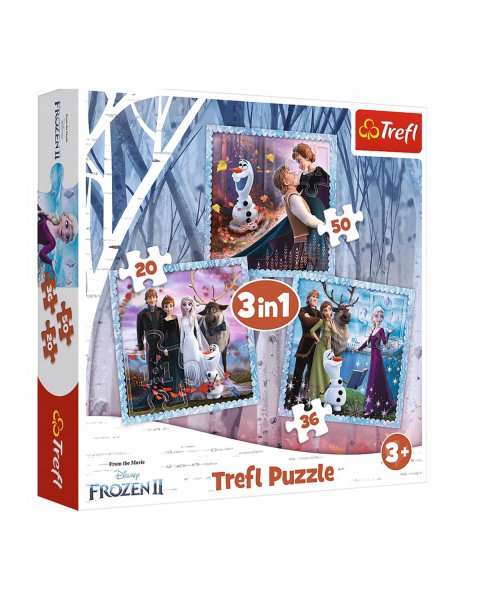 Παζλ Trefl Disney Frozen 3 σε 1 (3+ ετών)