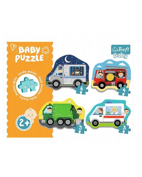 Puzzle baby Trefl Vehicles 4 in 1 (2+ years)