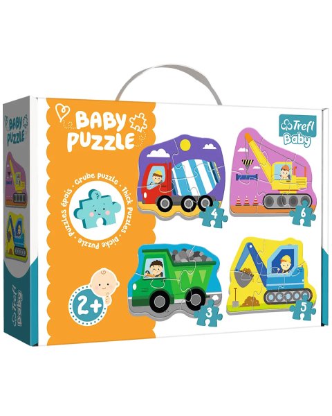Παζλ baby Trefl Οχήματα εργασίας 4 σε 1 (2+ ετών)