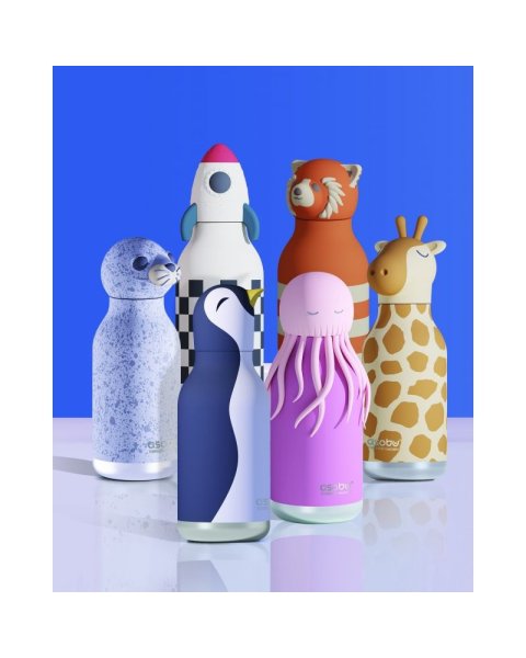 Water bottle thermos stainless steel Asobu Besties penguin