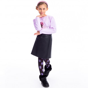 Skirt with leather look (6-14 years)
