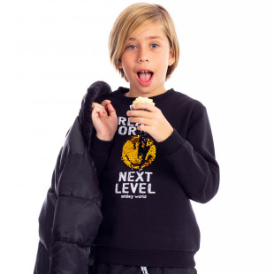 Μπλούζα SmileyWorld® φούτερ με παγιέτες (4-14 ετών)