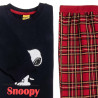 Pajamas Snoopy with embossed letters (18 months-12 years)