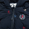 Vest jacket with ebroideries and eco fur lining (12 months-5 years)