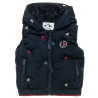 Vest jacket with ebroideries and eco fur lining (12 months-5 years)