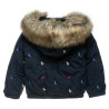 Jacket with ebroideries and eco fur lining (12 months-5 years)